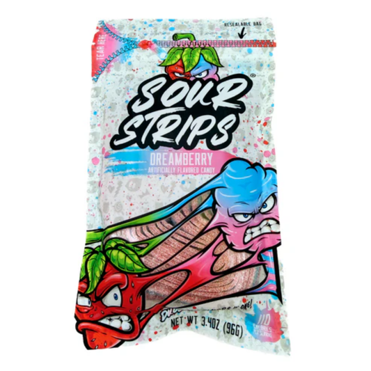 Sour Strips Dreamberry 3.4oz - 12ct