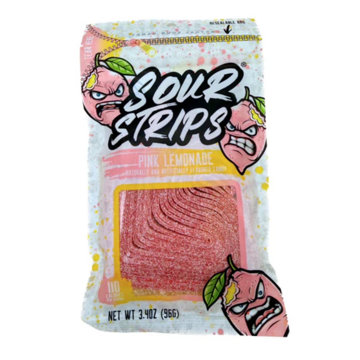 Sour Strips Pink Lemonade - 3.4oz 12ct