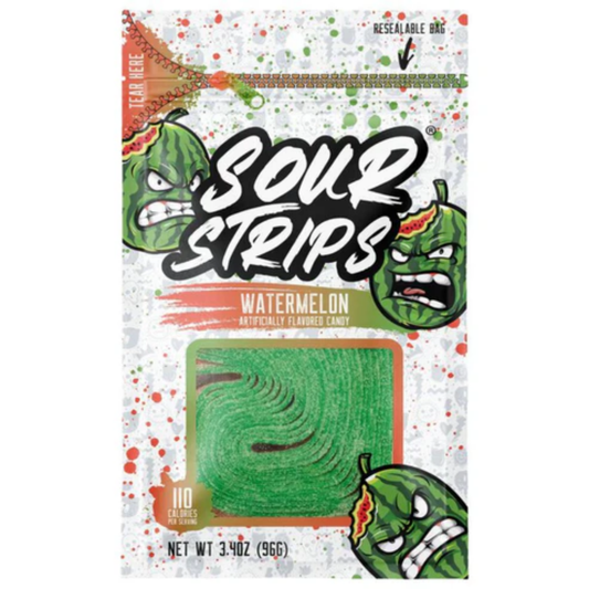Sour Strips Watermelon 3.4oz 12ct