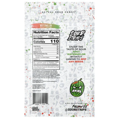 Sour Strips Watermelon 3.4oz 12ct
