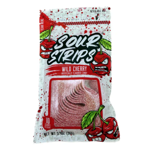 Sour Strips Wild Cherry - 3.4oz 12ct