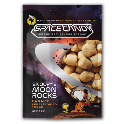 Space Candy Snoopy's Caramel Moon Rocks 2.8oz / 12ct