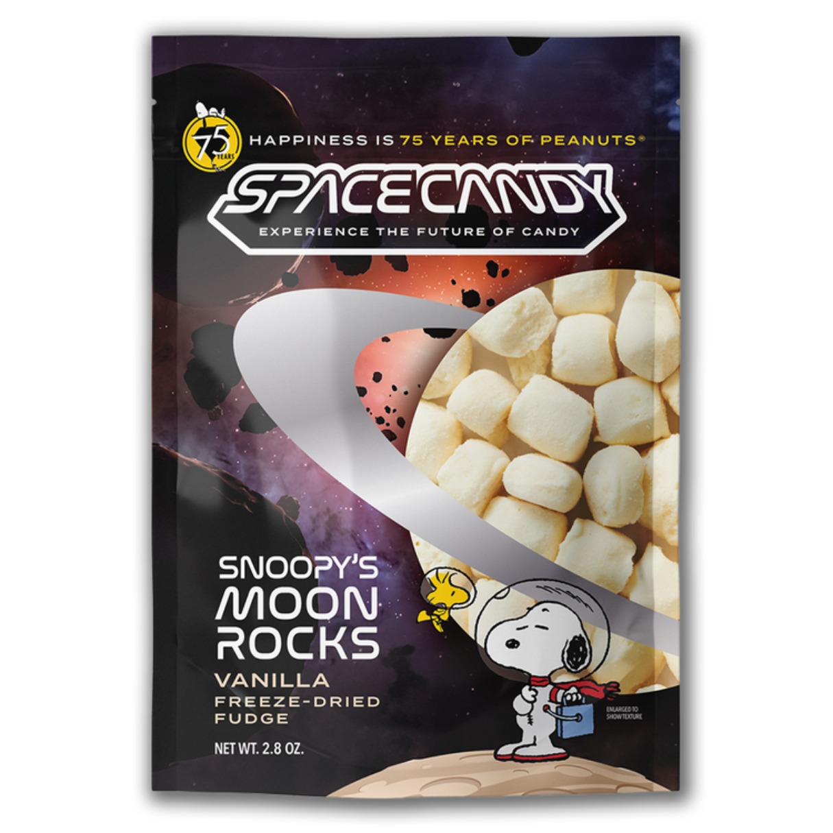Space Candy Snoopy's Vanilla Moon Rocks 2.8oz / 12ct