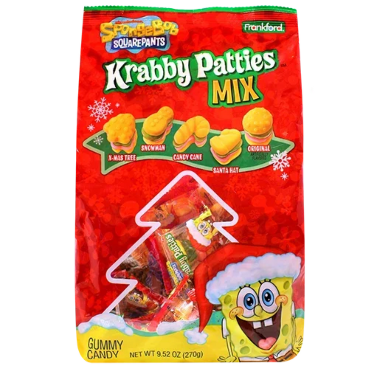 SpongeBob SquarePants Krabby Patties Assorted Gummy Candy Mix 9.52oz 6ct