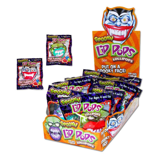 Spooky Lip Pops Box 0.8oz - 24ct