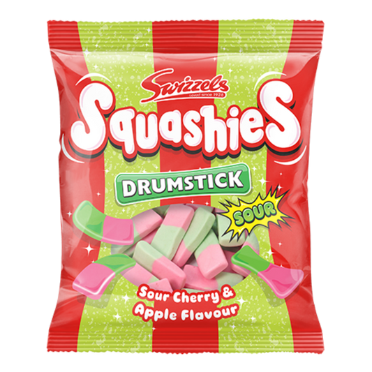 Swizzles Squashies Sour Cherry and Apple 120g - 12ct