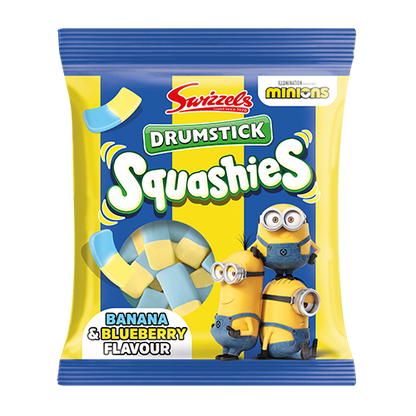 Swizzles Squashies Minions Banana and Blueberry 120g - 12ct