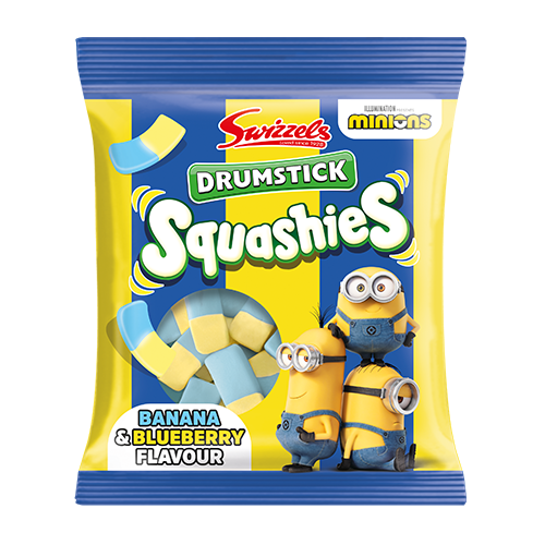 Swizzles Squashies Minions Banana and Blueberry 120g - 12ct