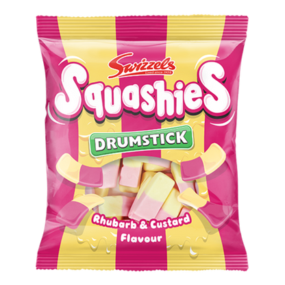 Swizzles Squashies Rhubarb and Custard 120g - 12ct