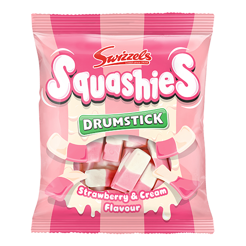 Swizzles Squashies Strawberry and Cream 120g - 12ct