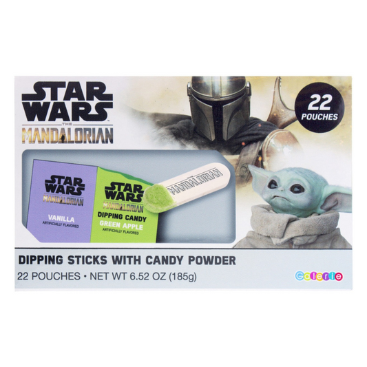 Star Wars The Mandalorian Dipping Sticks & Powder Candy Friendship Exchange 6.52oz - 176ct