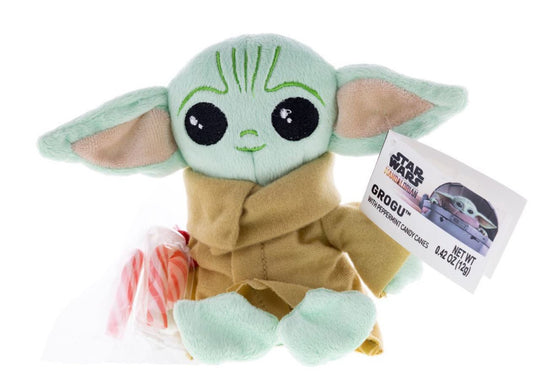 Star Wars The Mandalorian Grogu Plush with Candy Canes  .93oz  - 6ct