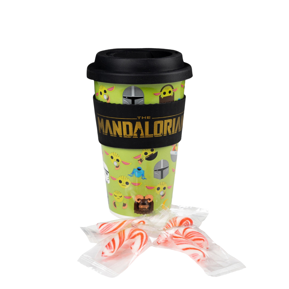 Star Wars The Mandalorian Travel Mug with Hot Cocoa and Mini Peppermints  1.85oz - 4ct