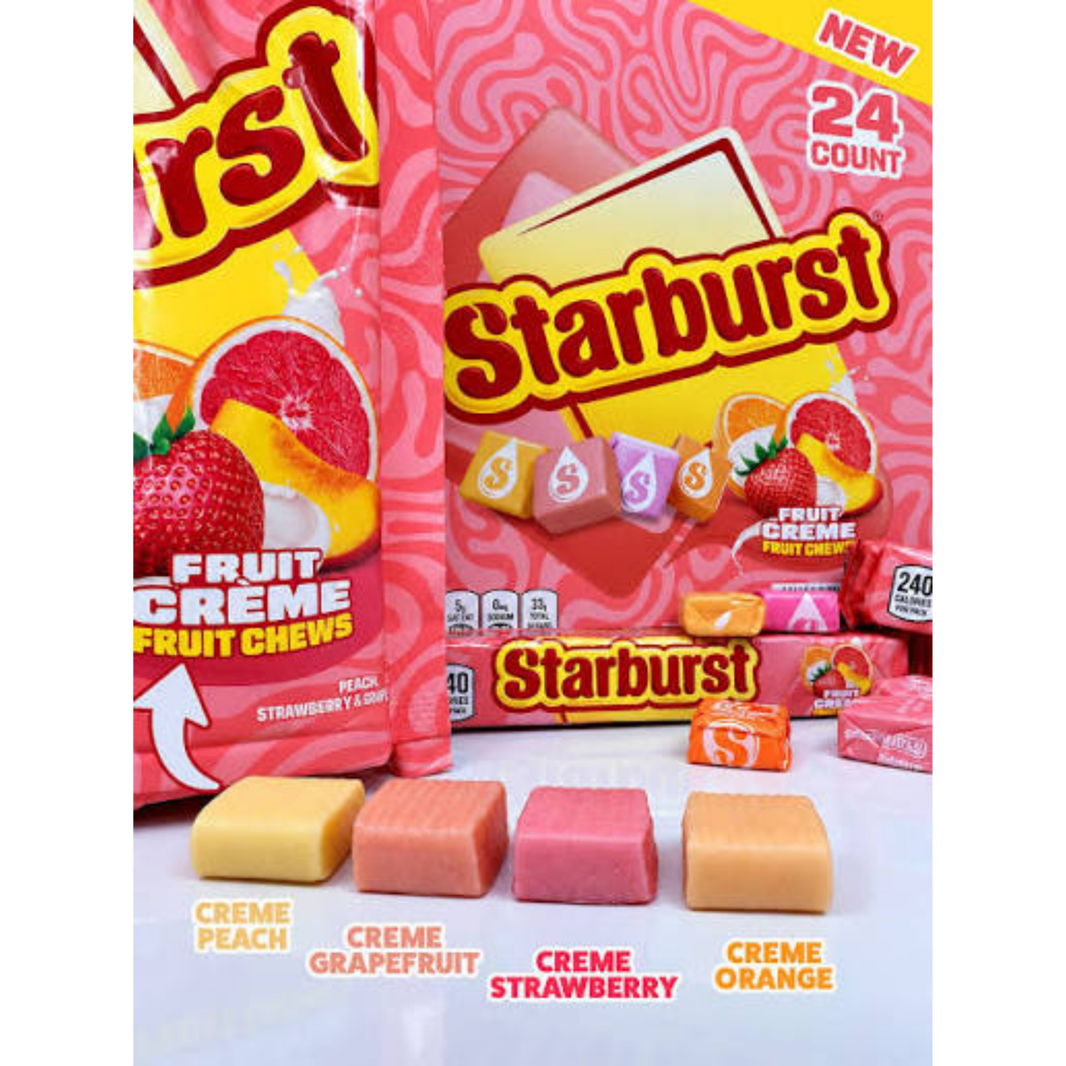 Starburst Fruit Creme Fruit Chews 2.07oz 24ct