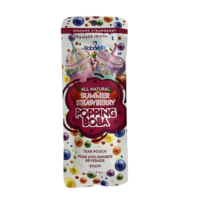 BobaVida Popping Boba Strawberry 3oz - 10ct