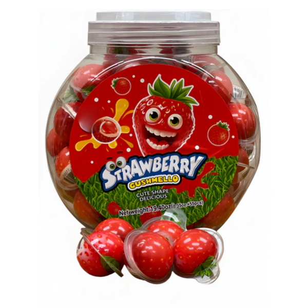 Zoomi Strawberry Gushmello Gummy Candy Jar 0.35oz - 55ct – I Got Your Candy