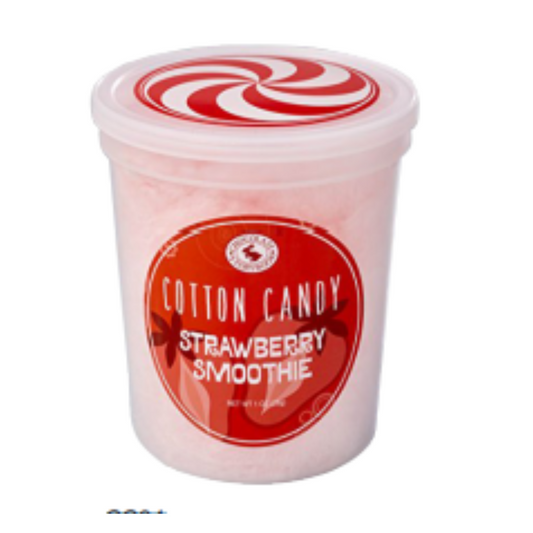 Strawberry Smoothie Cotton Candy 1.75oz - 12ct