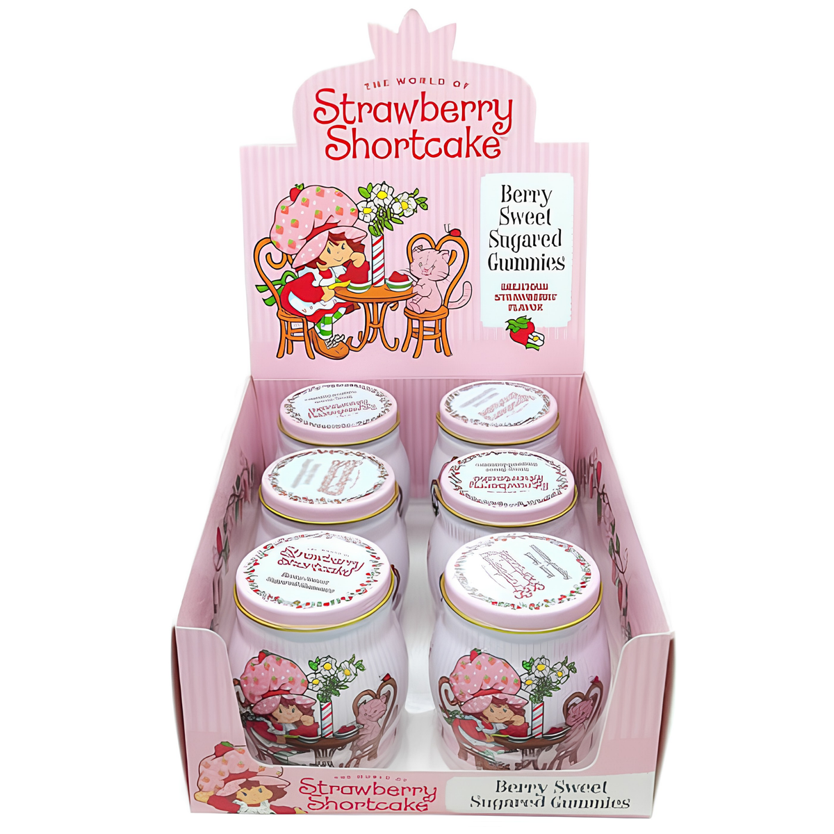 Strawberry Shortcake Berry Sweet Sugared Gummies featuring soft chewy berry-inspired gummies with a sweet sugar coating.