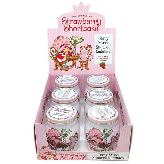 Strawberry Shortcake Berry Sweet Sugared Gummies featuring soft chewy berry-inspired gummies with a sweet sugar coating.