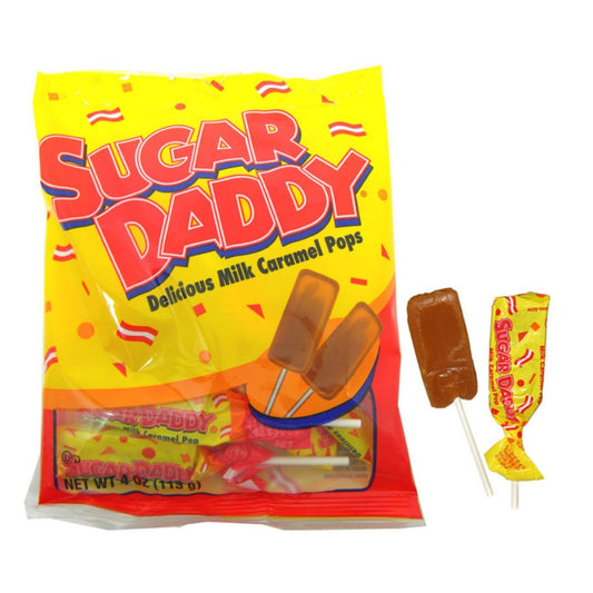 Sugar Daddy Lollipops Small Bag 4oz - 12ct