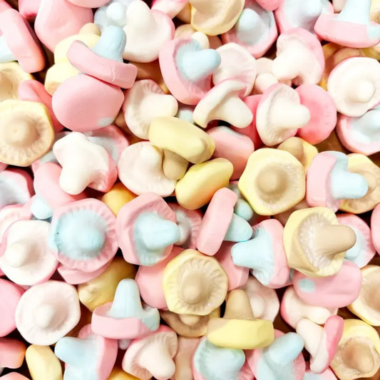 Swedish Foam Mushroom Mix Marshmallow Bulk Candy 2.20lb