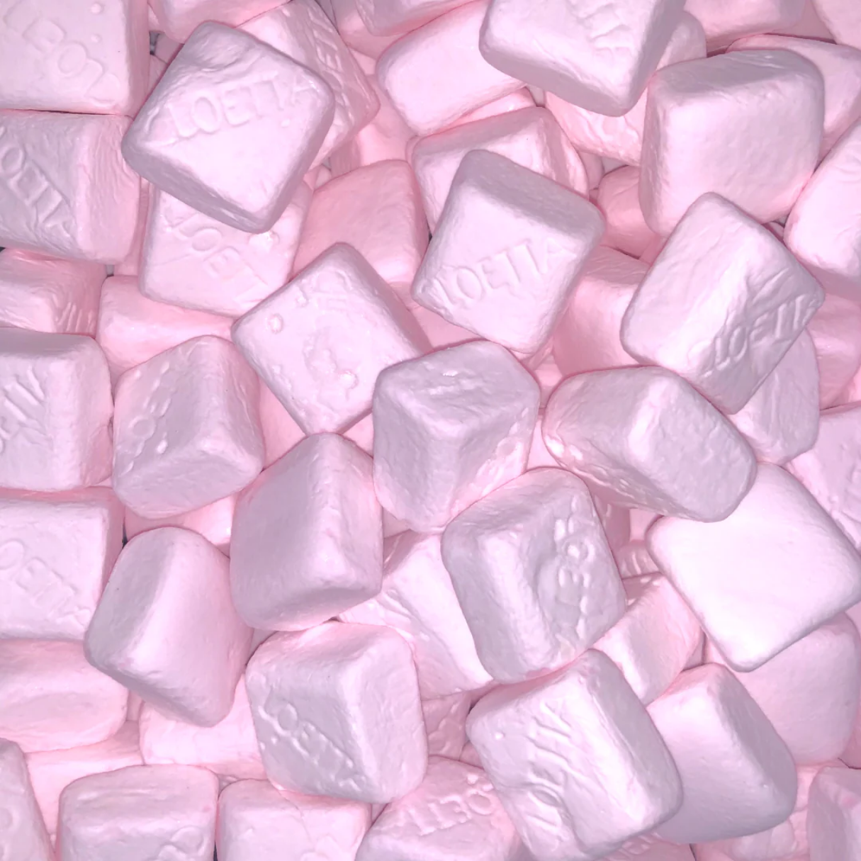 Swedish Foam Strawberry Cubes Gummy Candy Bulk Bag 1.76lb