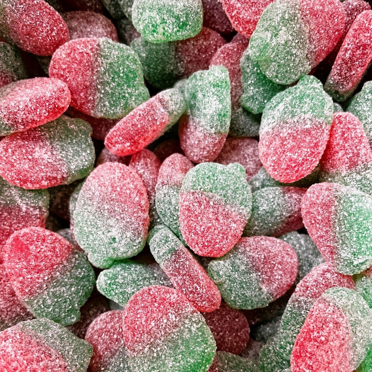 Swedish Mini Sour Strawberries Candy Bulk Bag 6.60lb
