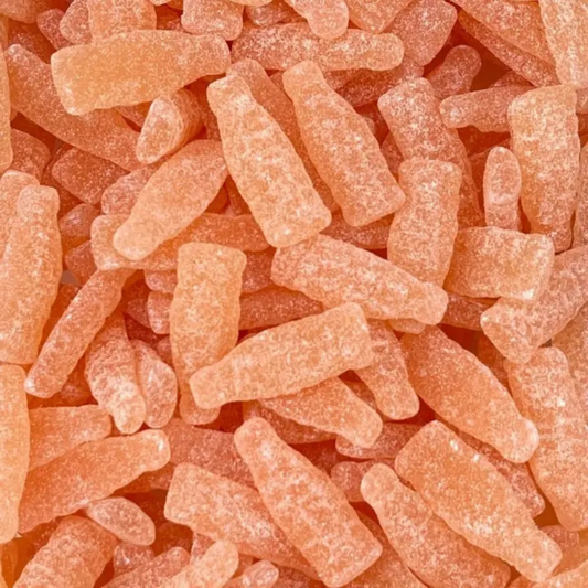 Swedish Sour Grapefruit Soda Bottles Gummy Candy Bulk Bag 4.61lb