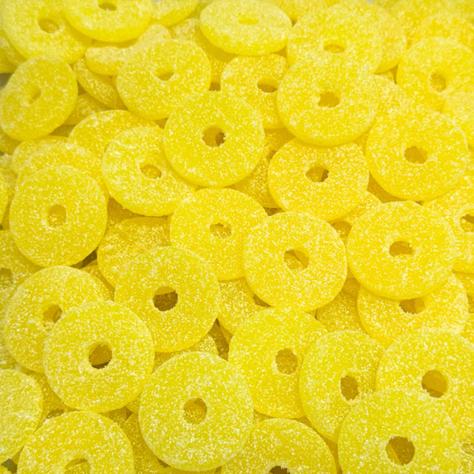Swedish Sour Pineapple Rings Gummy Candy Bulk Bag 8.82lb