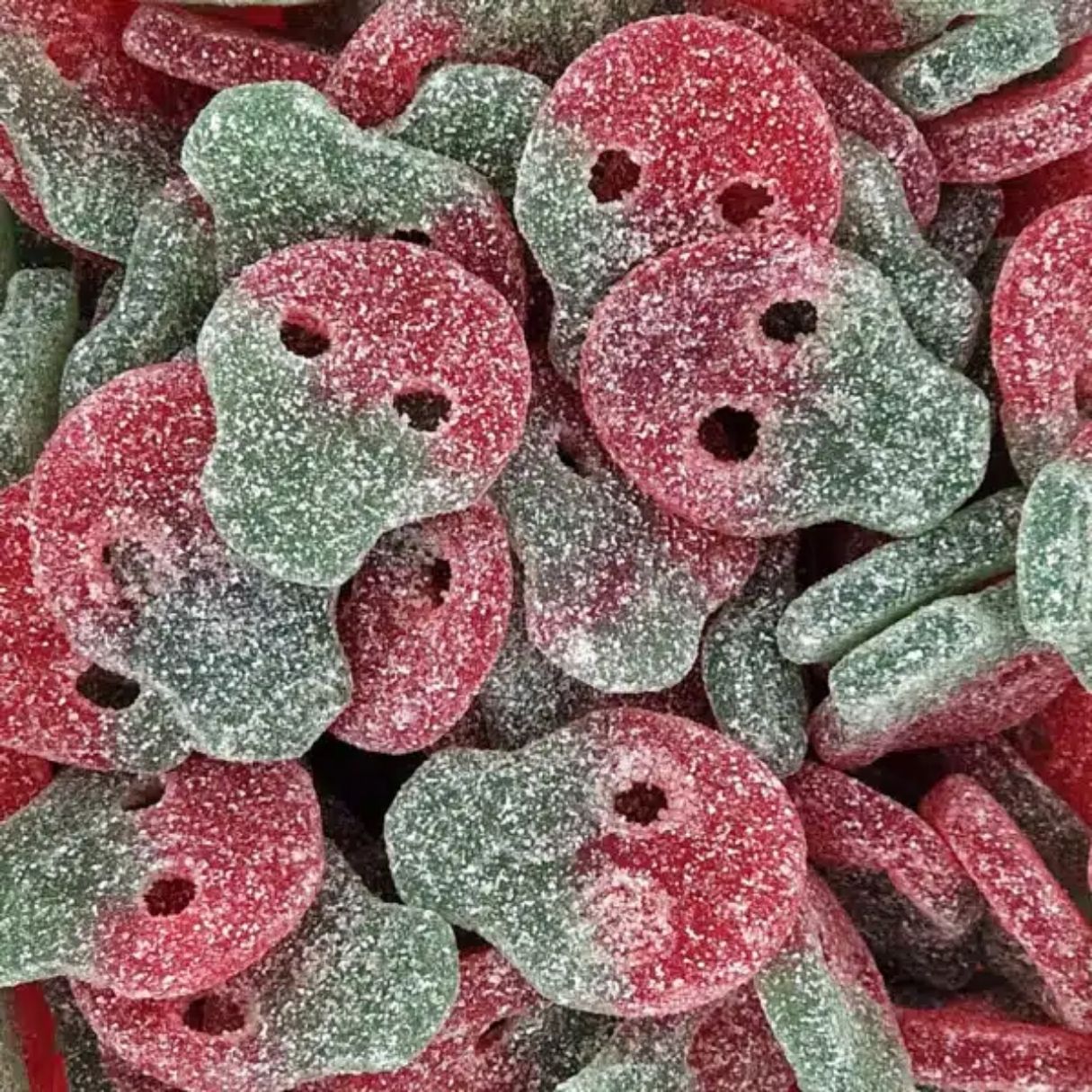Swedish Sour Watermelon Skulls Bulk Bag 4.40lb