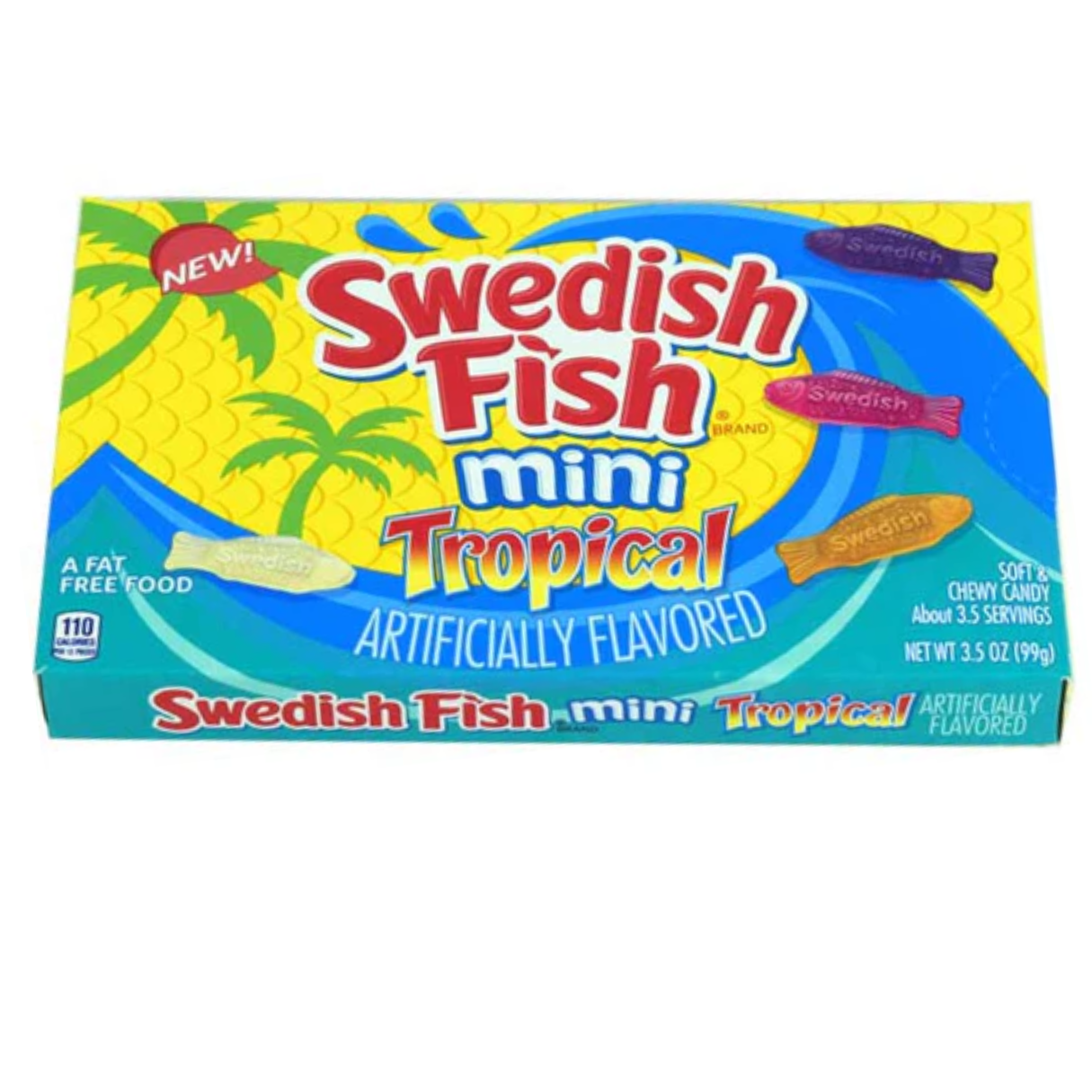 Swedish Fish Mini Tropical Theater Box 3.5oz - 12ct
