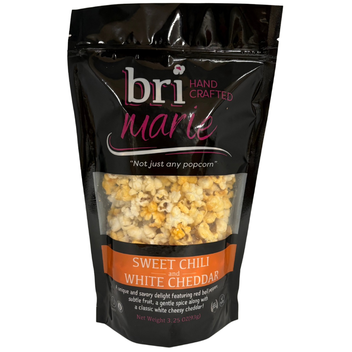 BriMarie Sweet Chili & White Cheddar Popcorn 3.25oz - 12ct