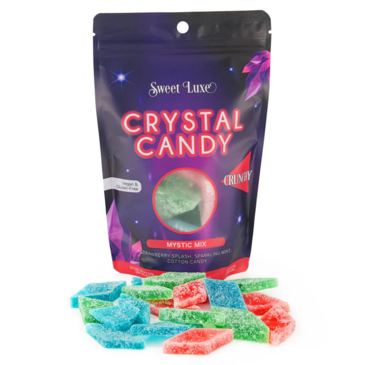 Sweet Luxe Crystal Candy Extra Crunchy Mystic Mix 4.02oz - 12ct