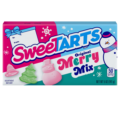 Sweetarts Merry Mix Holiday Candies Theater Box 5oz 10ct