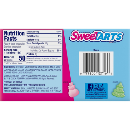 Sweetarts Merry Mix Holiday Candies Theater Box 5oz 10ct