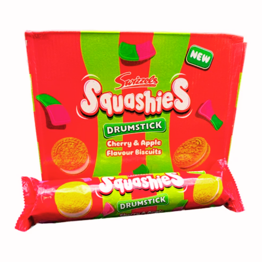Swizzels Squashies Drumstick Cherry & Apple Biscuits 160g 16ct