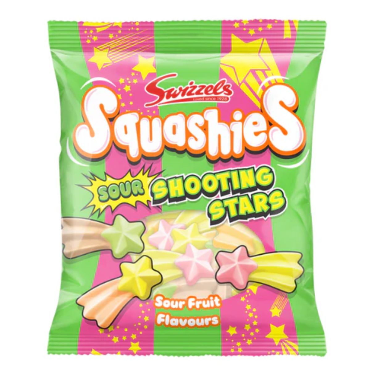 Swizzles Squashies Sour Shooting Star  100g - 12ct