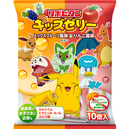 Taisho Lipovitan Pokemon D kids Jelly Apple 5.6oz 8ct