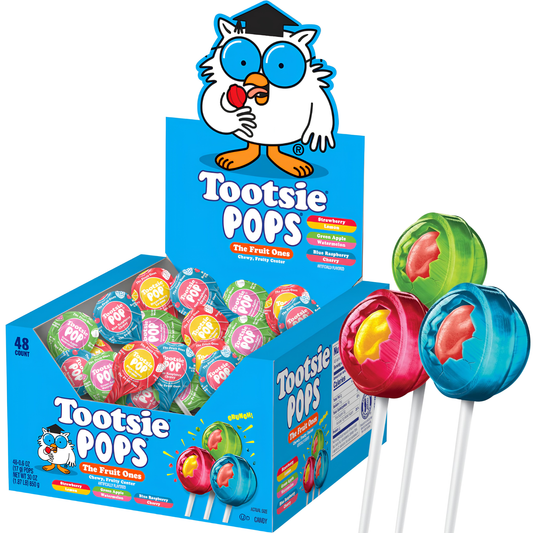 Tootsie Pops The Fruit Ones 0.6oz 48ct