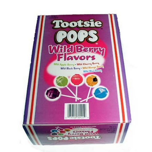 Tootsie Pop Wild Berry Lollipops - 100ct