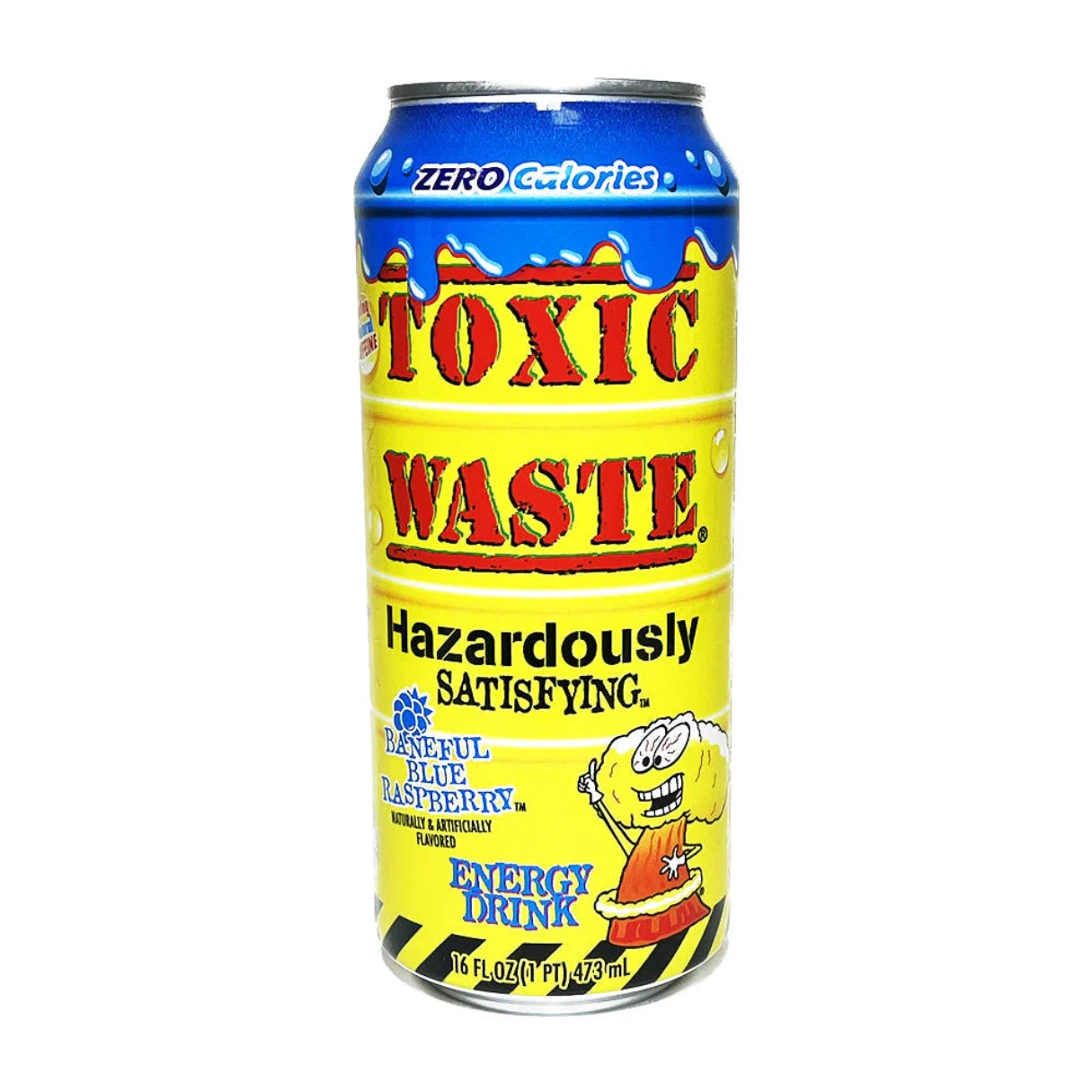 Toxic Waste Baneful Blue Raspberry Energy Drink 16oz - 4ct