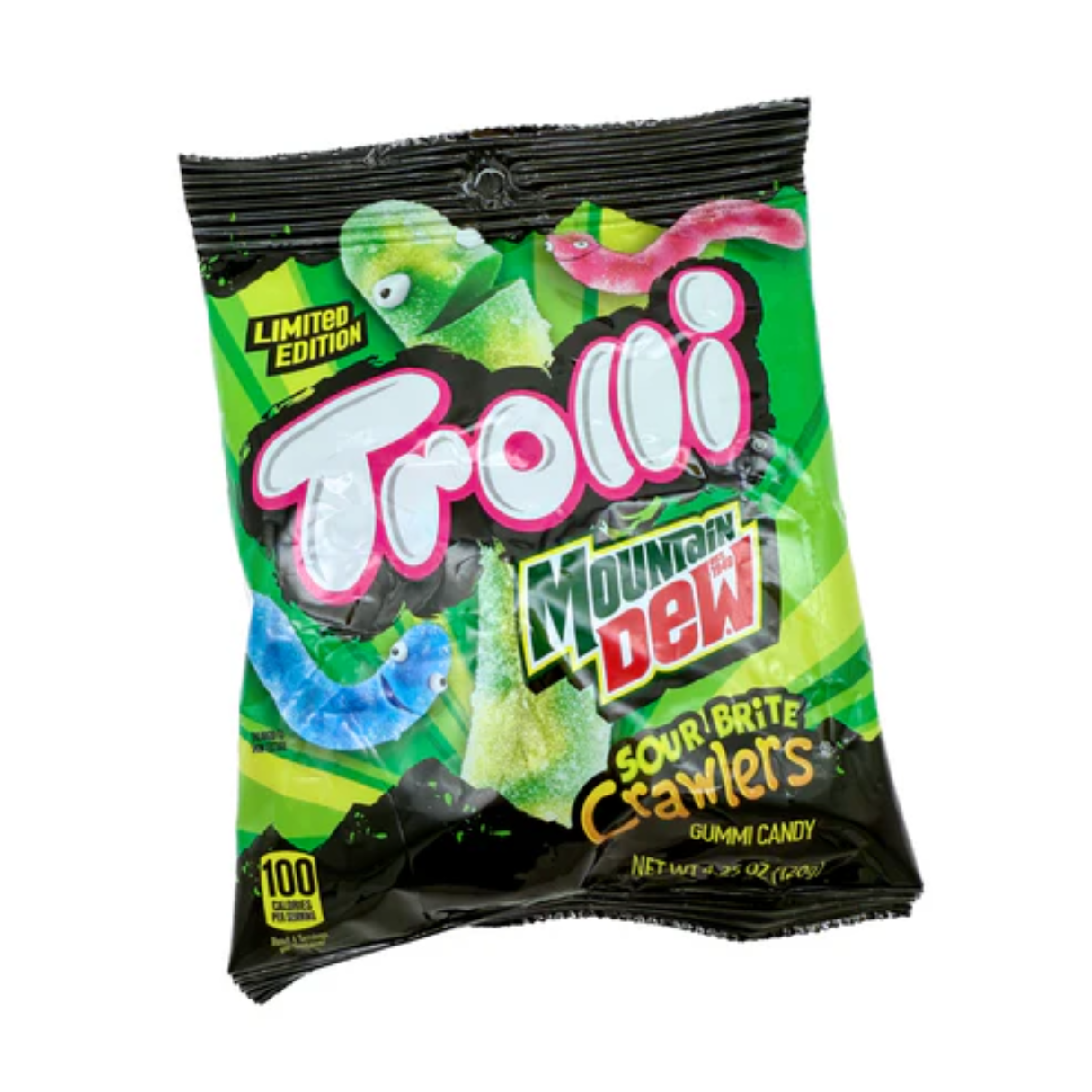 Trolli Mountain Dew Sour Brite Crawlers 4.25oz - 12ct