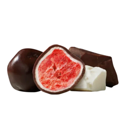 Tru Fru Nature's Strawberries in White & Dark Chocolate 3.4oz - 6ct