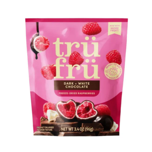 Tru Fru Raspberry in Dark Chocolate 3.4oz - 6ct