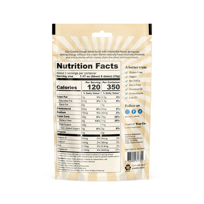 True Dates Cookie Dough 3.5oz - 12ct