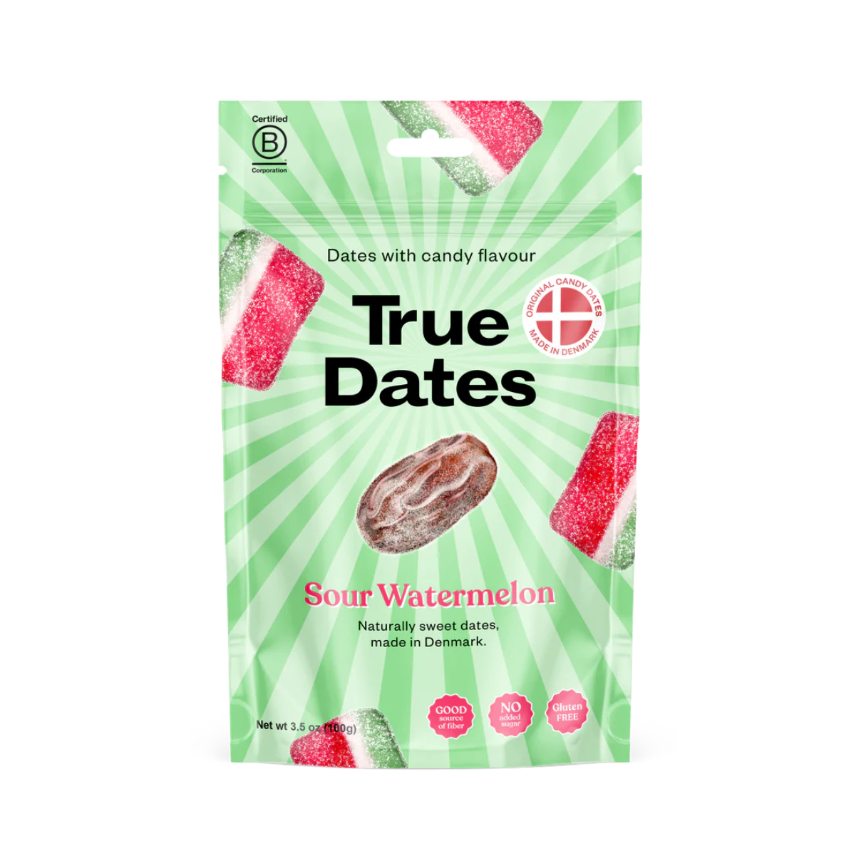 True Dates Sour Watermelon 3.5oz - 12ct