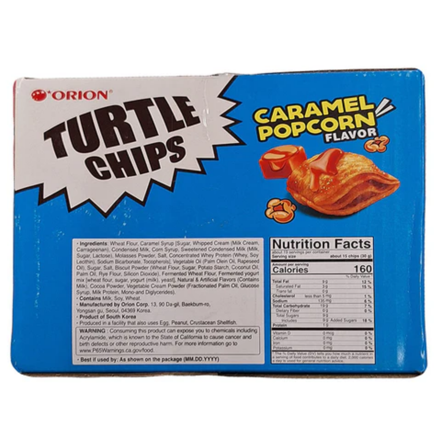 Turtle Chips Caramel Popcorn  2.83oz 7ct ($2.40/pc)