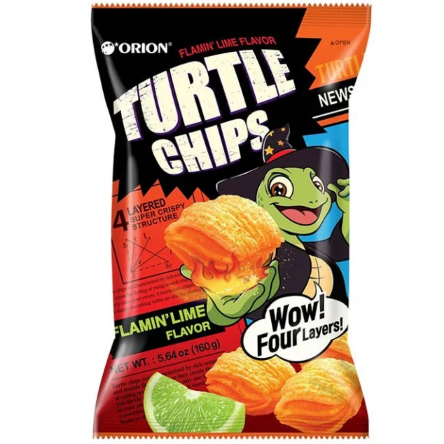 Turtle Chips Flamin' Lime 5.65oz) 12ct ($4.75/pc)