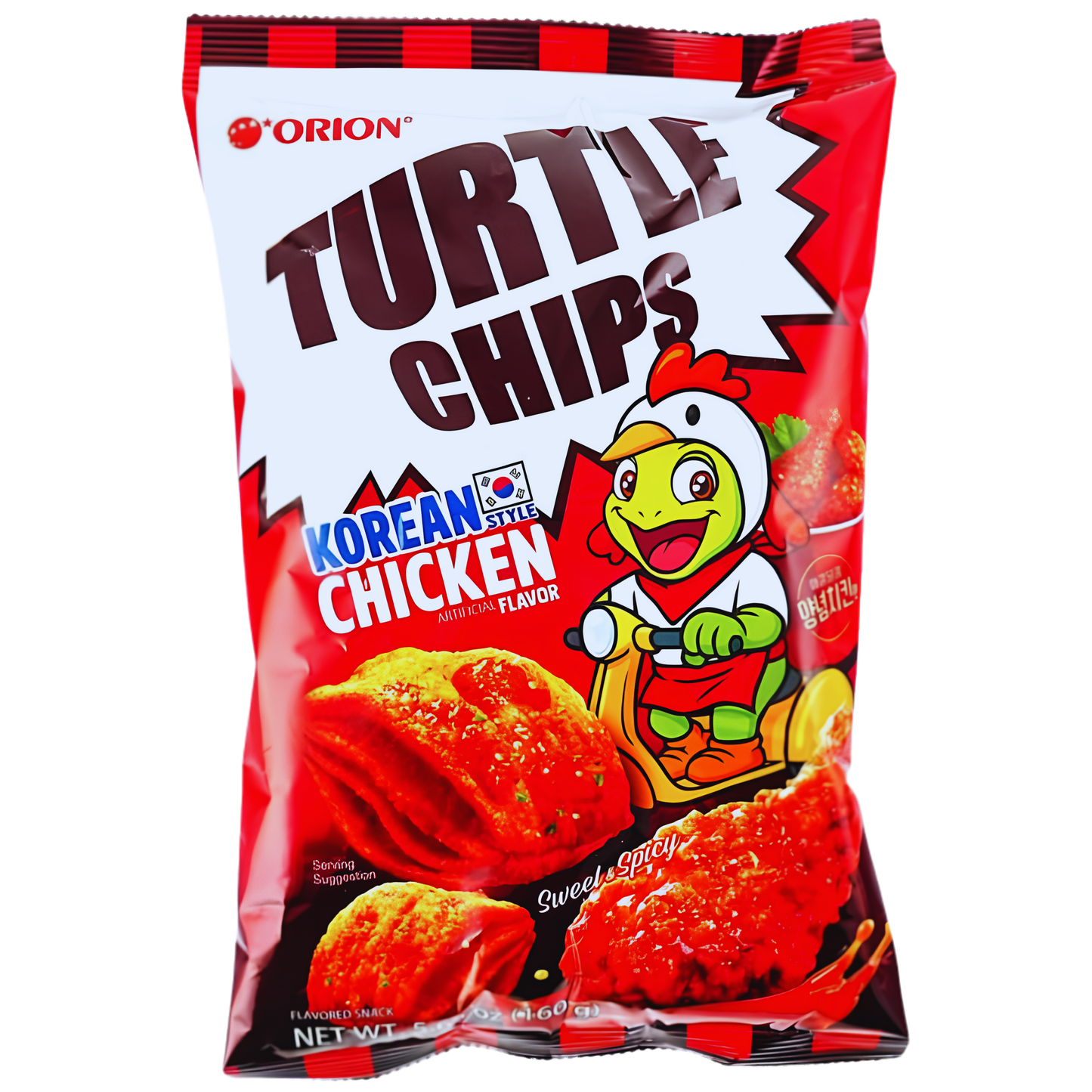 Turtle Chips Korean Chicken 160g (5.65oz) 12ct ($4.75/pc)