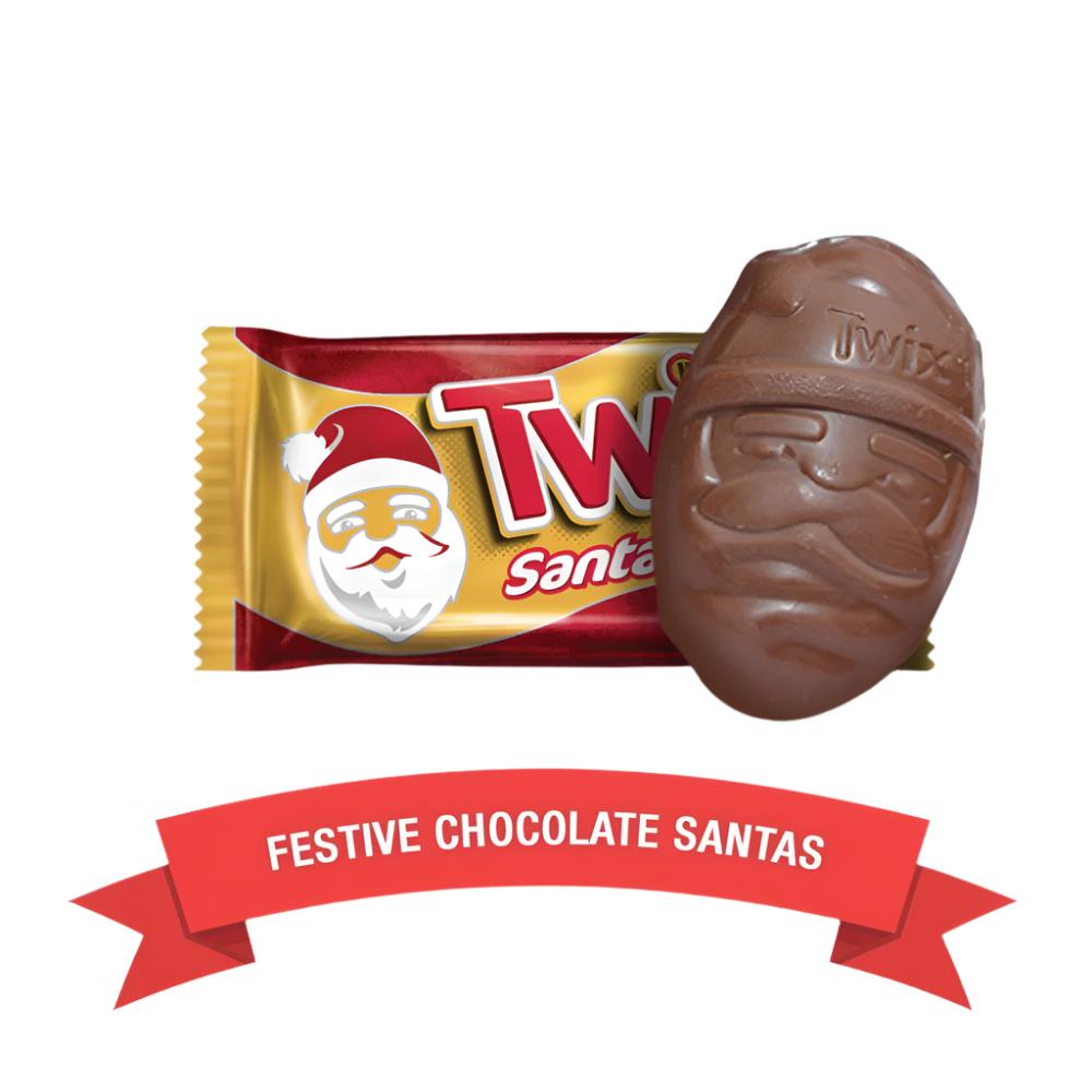 Twix Caramel Santas 1.06oz - 36ct